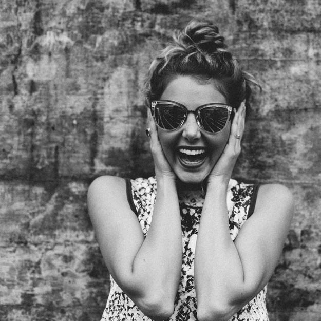 laughing