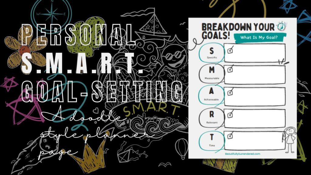 SMART Goal-Setting Planner Page - Doodle Style