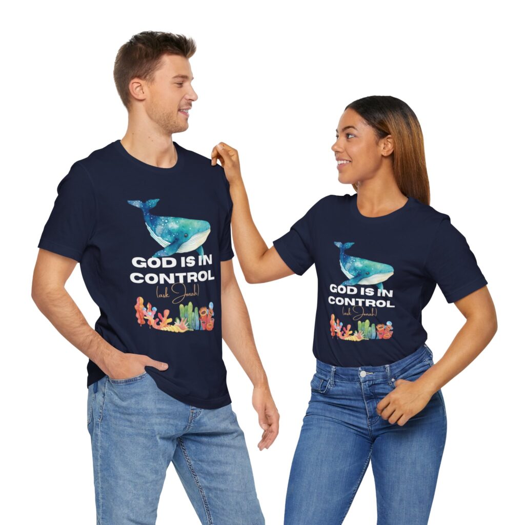God is In Control Ask Jonah (Jersey Short Sleeve Tee) - Image 7