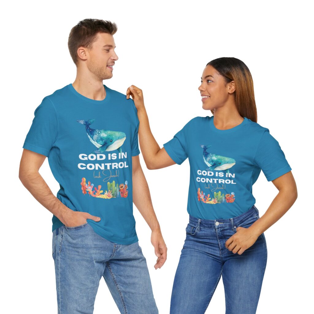 God is In Control Ask Jonah (Jersey Short Sleeve Tee) - Image 42