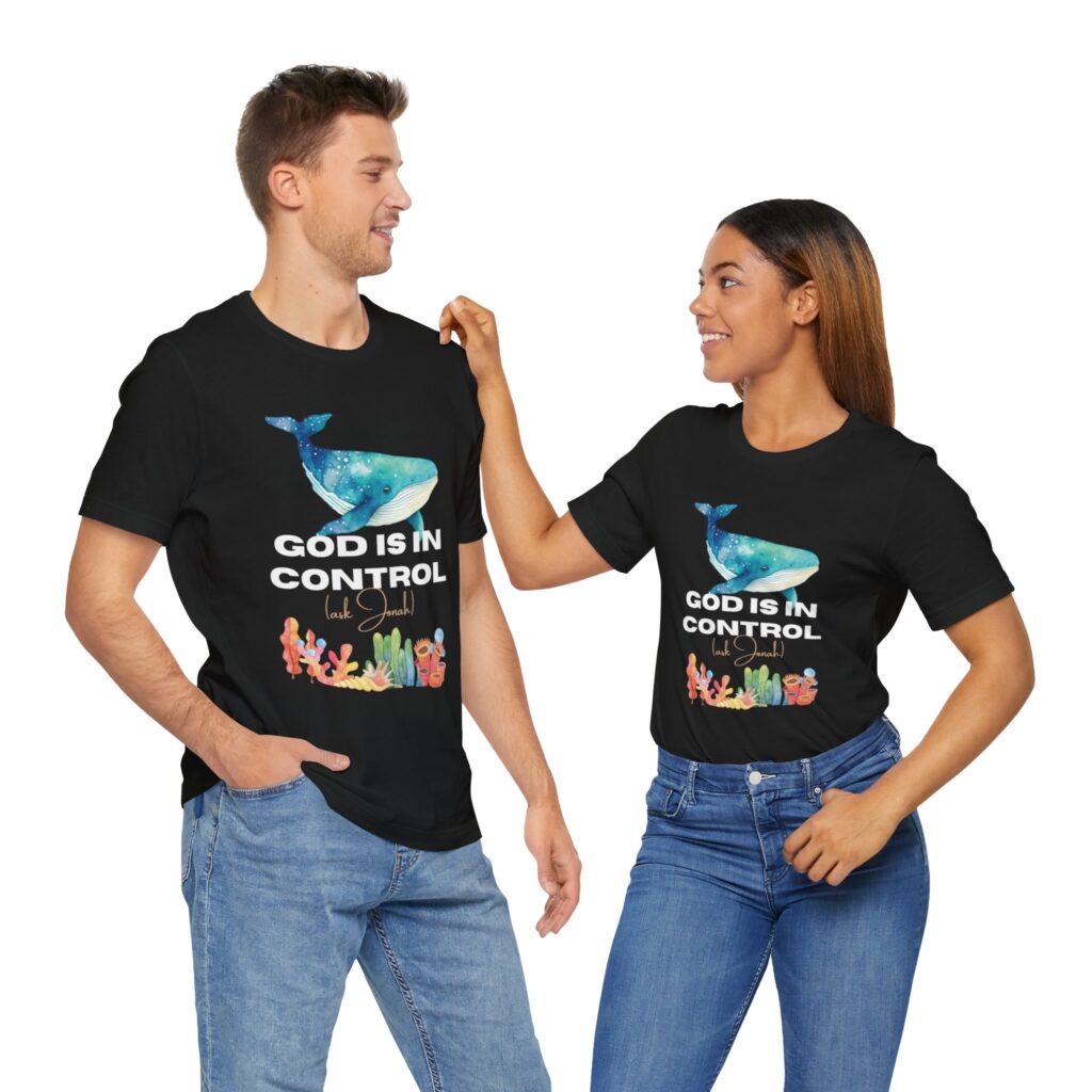 God is In Control Ask Jonah (Jersey Short Sleeve Tee) - Image 21