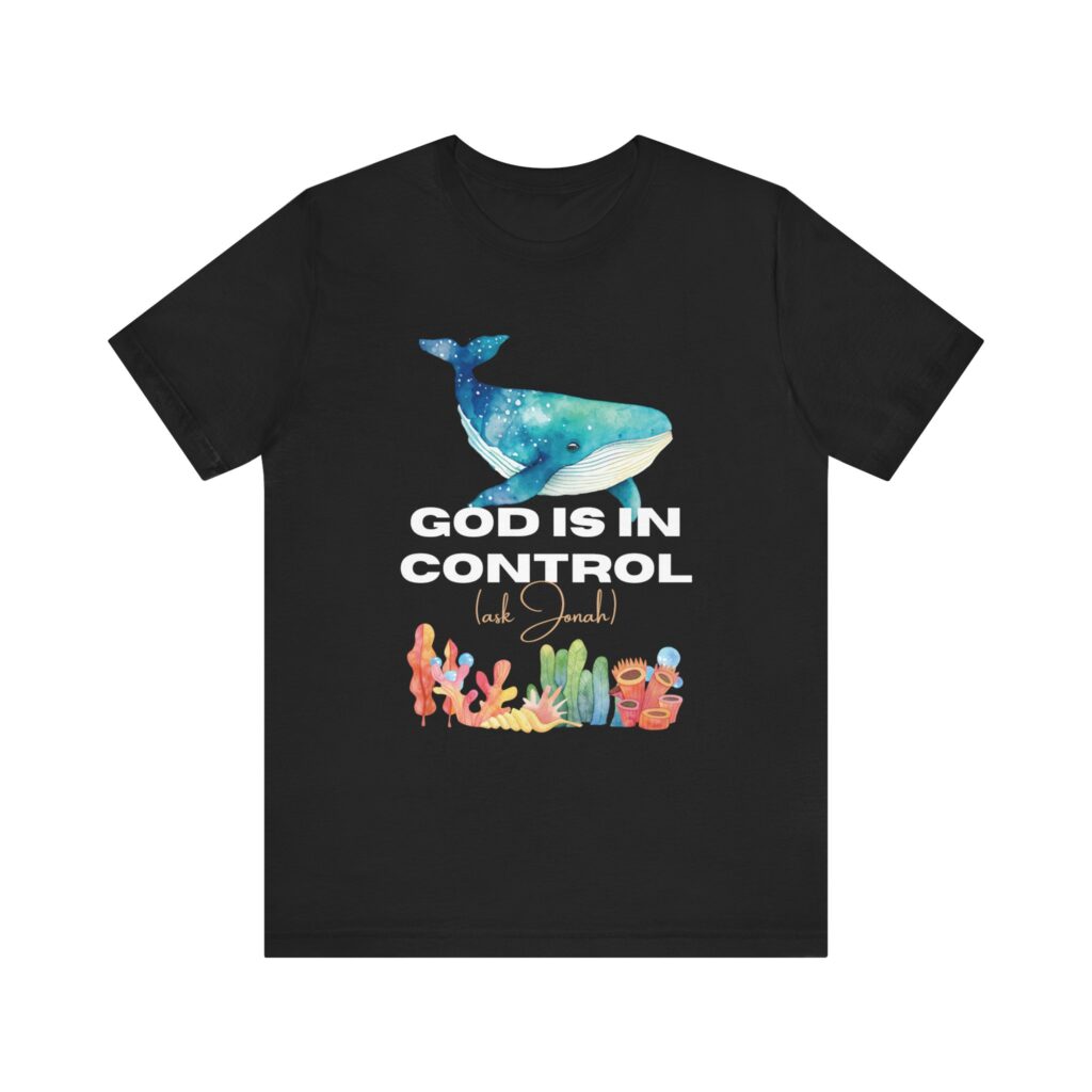 God is In Control Ask Jonah (Jersey Short Sleeve Tee) - Image 15