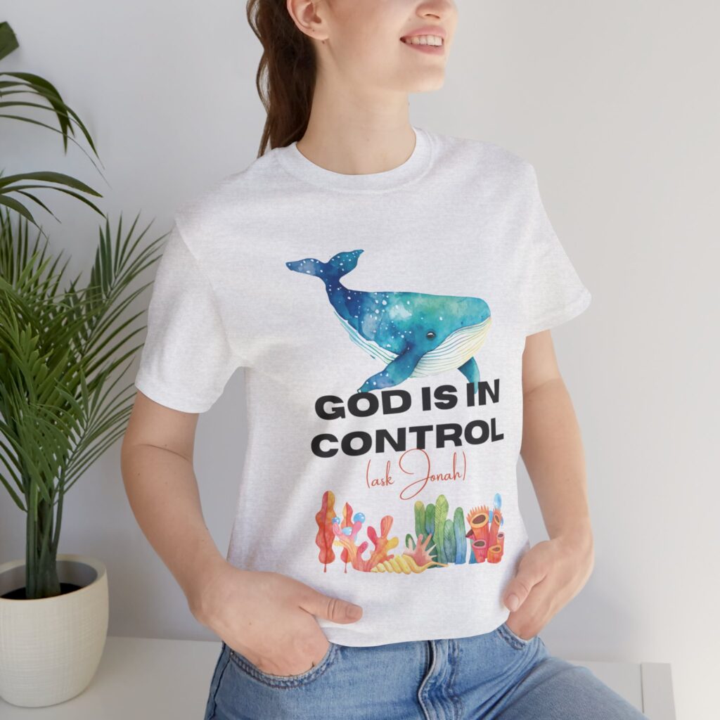 God is In Control Ask Jonah (Jersey Short Sleeve Tee) - Image 34