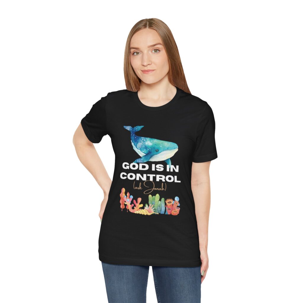 God is In Control Ask Jonah (Jersey Short Sleeve Tee) - Image 19