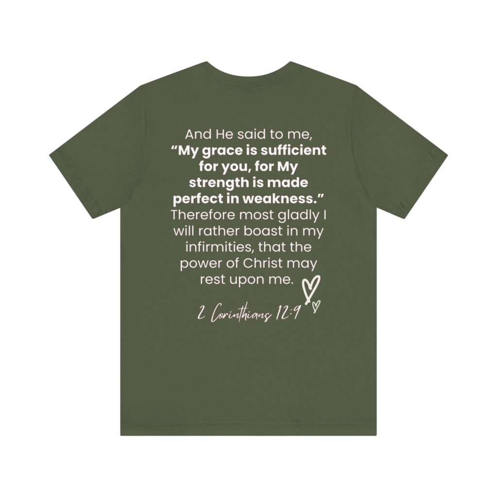 2 Corintians 12:9 You Are Enough (Jersey Short Sleeve Tee) - Image 18
