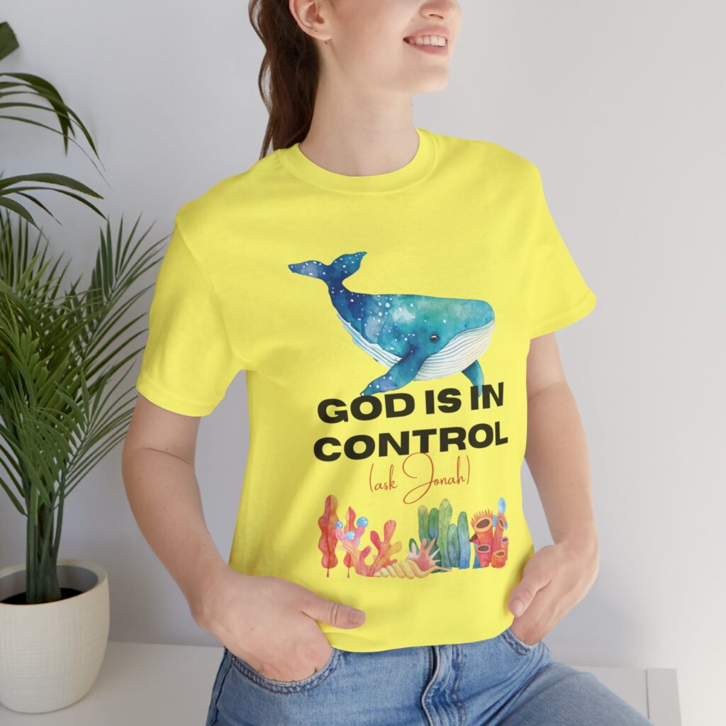 God is In Control Ask Jonah (Jersey Short Sleeve Tee) - Image 13