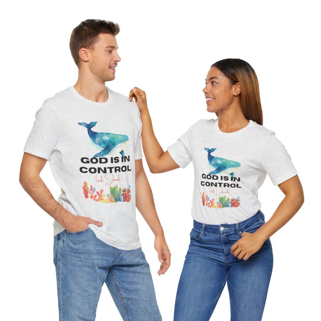 God is In Control Ask Jonah (Jersey Short Sleeve Tee) - Image 35