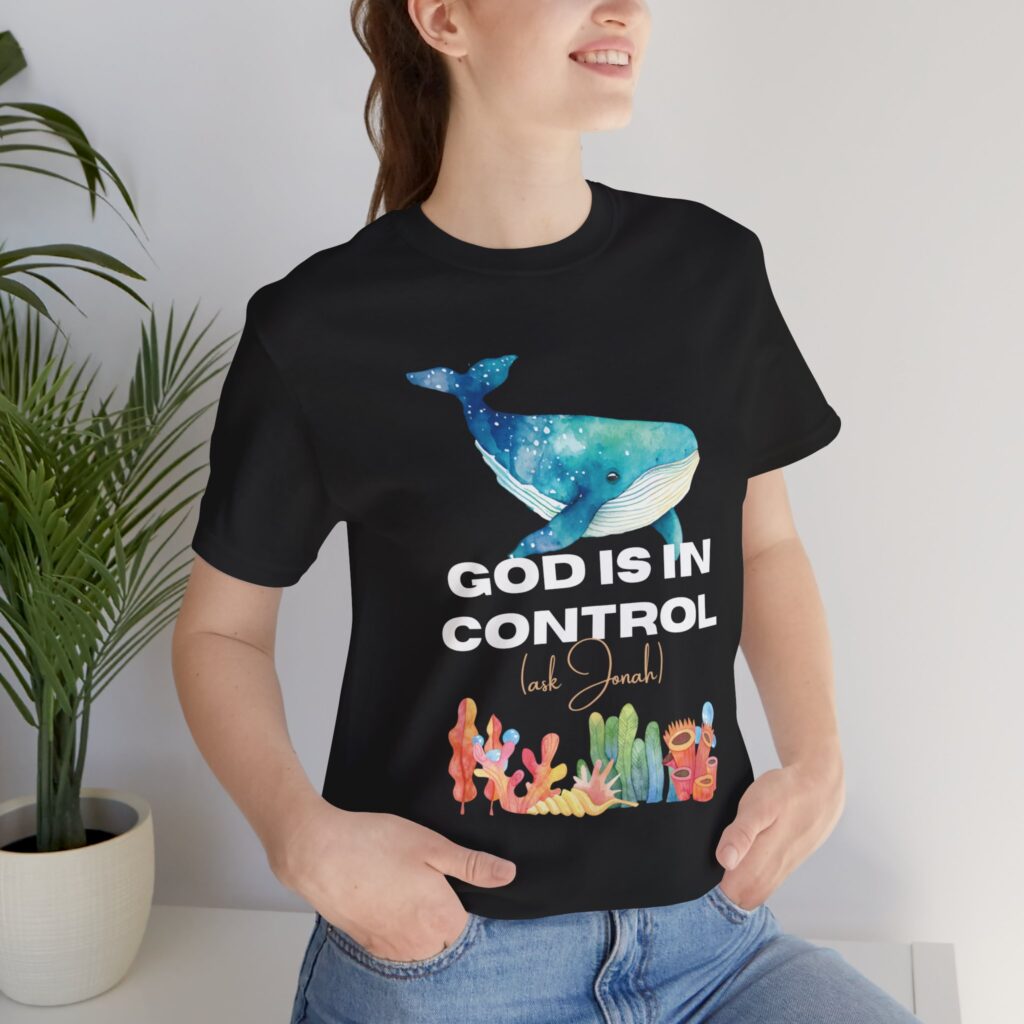 God is In Control Ask Jonah (Jersey Short Sleeve Tee) - Image 20