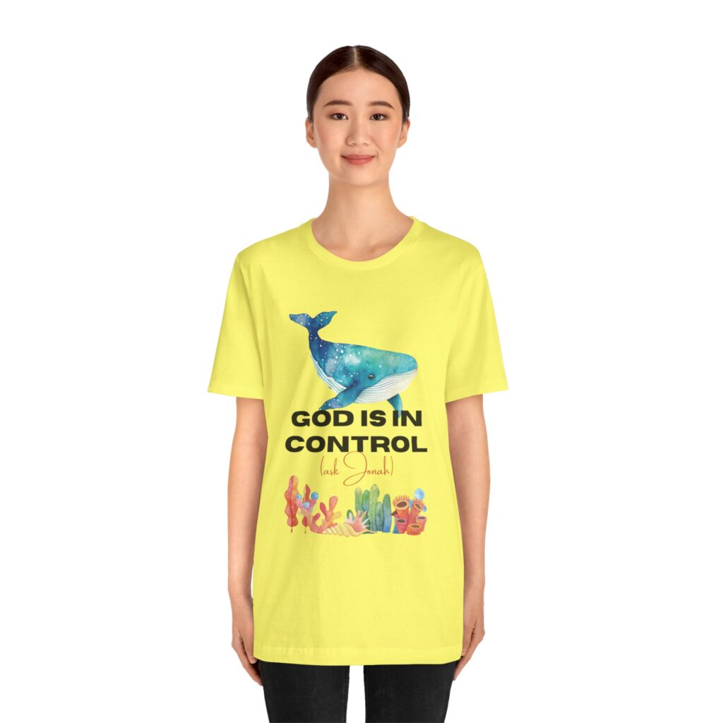 God is In Control Ask Jonah (Jersey Short Sleeve Tee) - Image 10