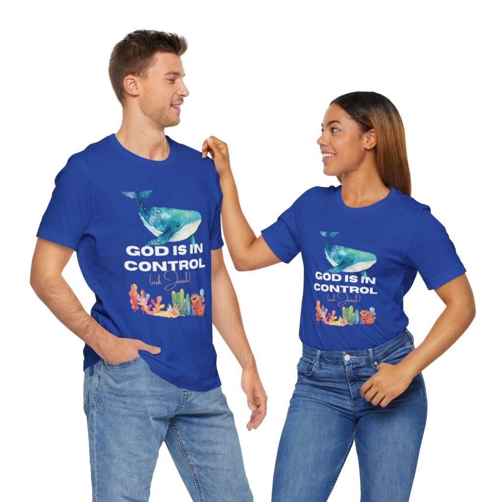 God is In Control Ask Jonah (Jersey Short Sleeve Tee) - Image 56
