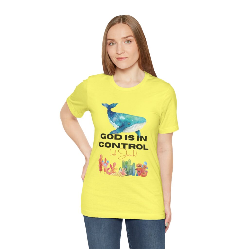 God is In Control Ask Jonah (Jersey Short Sleeve Tee) - Image 12