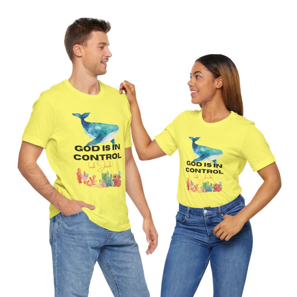 God is In Control Ask Jonah (Jersey Short Sleeve Tee) - Image 14