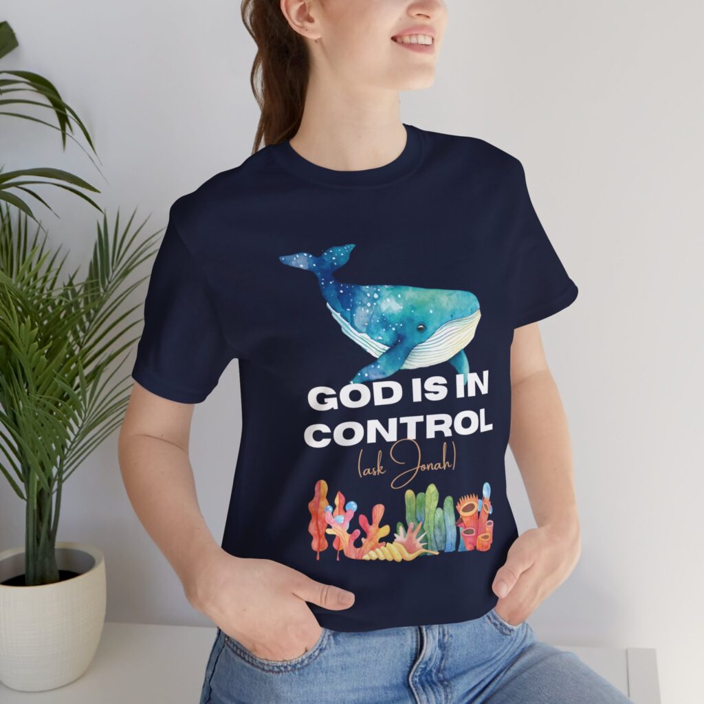 God is In Control Ask Jonah (Jersey Short Sleeve Tee) - Image 6
