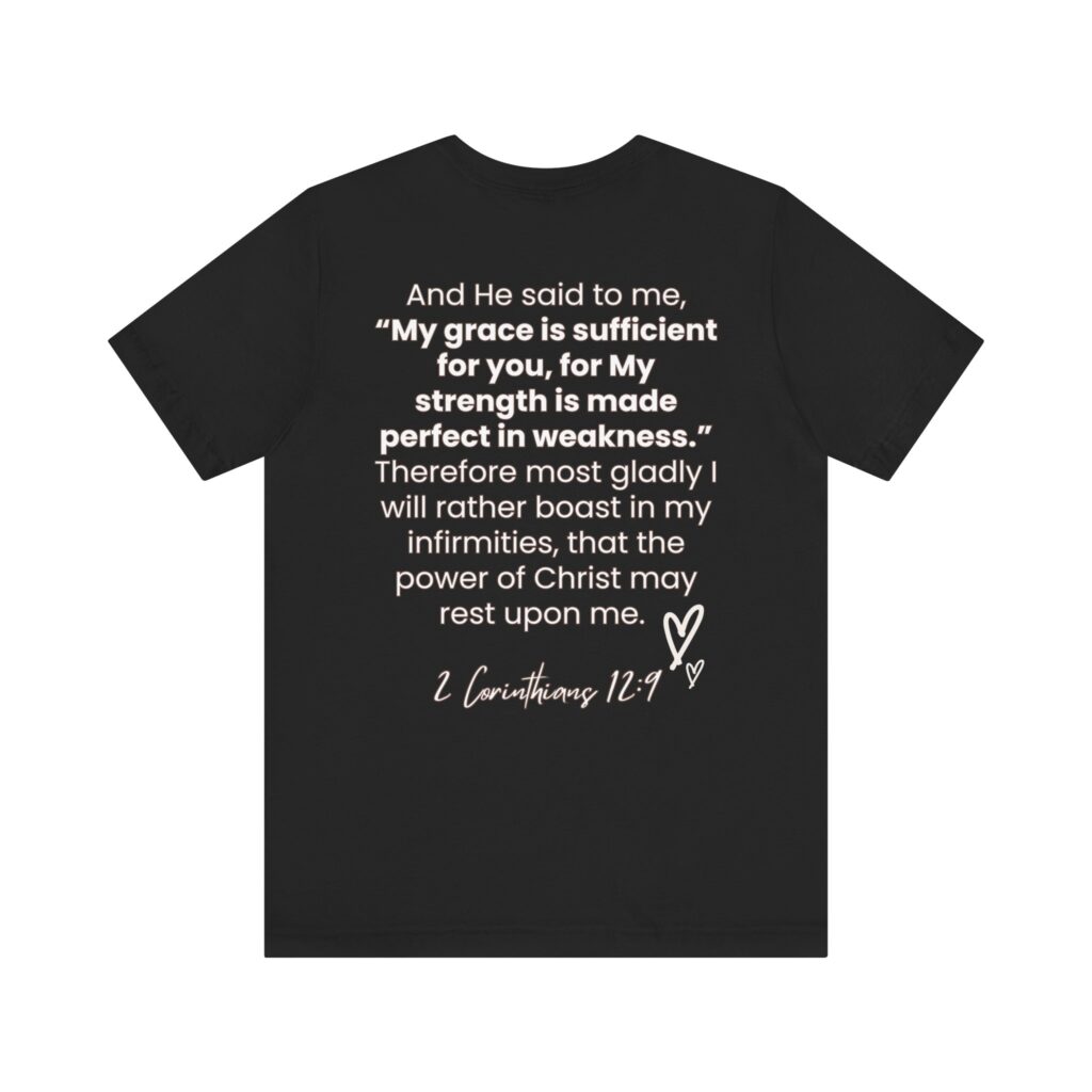 2 Corintians 12:9 You Are Enough (Jersey Short Sleeve Tee) - Image 6