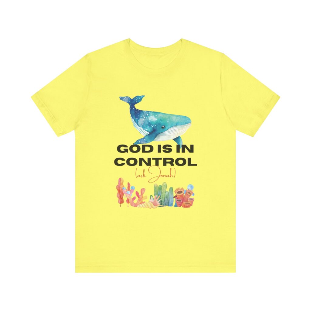 God is In Control Ask Jonah (Jersey Short Sleeve Tee) - Image 8