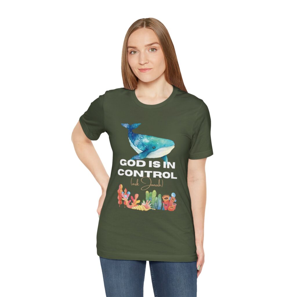 God is In Control Ask Jonah (Jersey Short Sleeve Tee) - Image 61