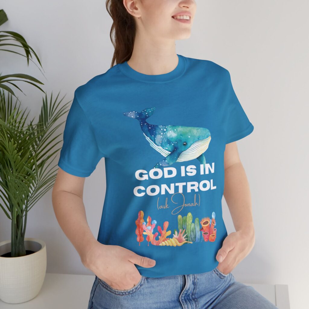 God is In Control Ask Jonah (Jersey Short Sleeve Tee) - Image 41
