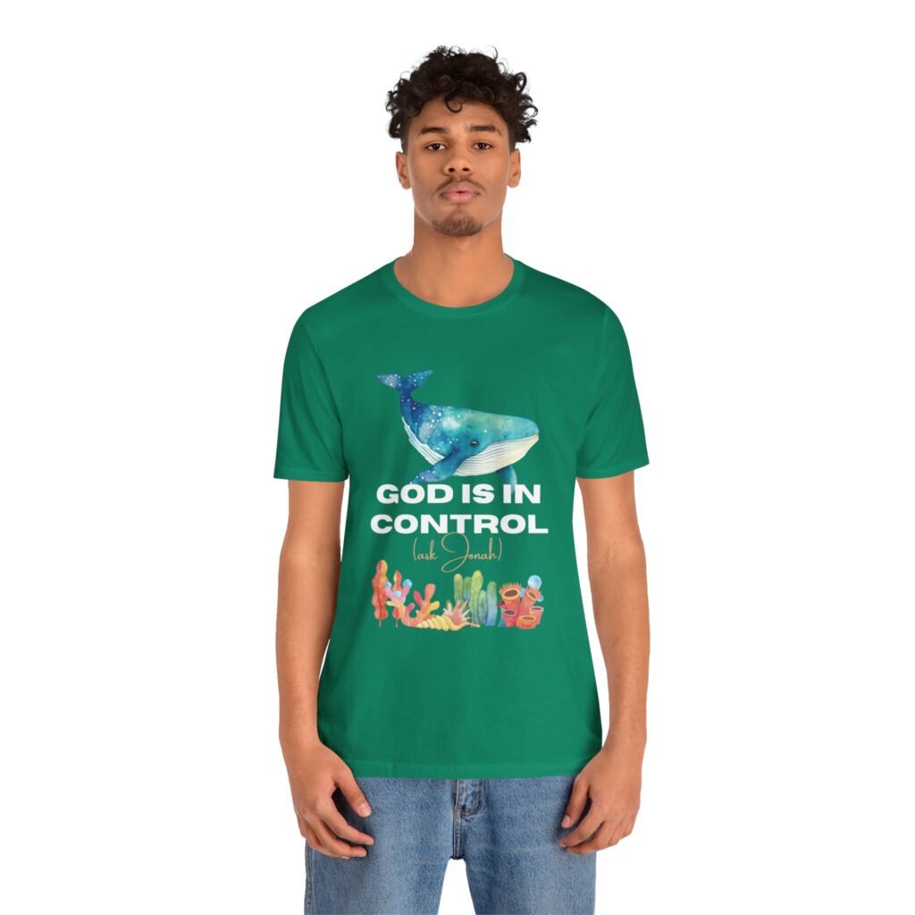 God is In Control Ask Jonah (Jersey Short Sleeve Tee) - Image 25